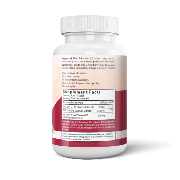 calcium citrate supplement facts
